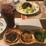 暖時や - カシスソーダ500円とお通し(｡◕ ∀ ◕｡)