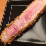 とんかつひなた - 食べ比べ：リブロース　脂の美味しさと肉の甘み＆香りが素晴らしい