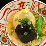 汐彩 - 「えびしんじょ」と「揚げなす」の煮浸しが美味しい！！