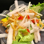 汐彩 - サラダには梅肉ドレッシングが…