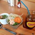 サーモンバル パーシャ - 20170902トロサーモンとアボカドの丼セット（土日限定ランチ）・セット部