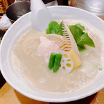 銀座 篝 - 鶏白湯SOBA　大　\1050