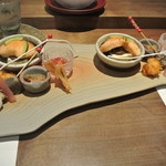 日本料理 潤花 - ２０１７年９月２日の焼き物八寸１
