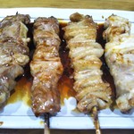 Yakitori Kokekokko - 串焼き各種(2017年8月30日撮影)