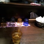 おしゃれなカウンター前