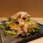 こころや - お揚げと九条ネギのさっと炒めアップ