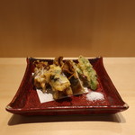 こころや - さんまの舞茸巻天ぷら