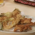 酔月 - ニンニク唐揚げと軟骨唐揚げ