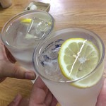 Hyakuraku - こちらの酎ハイは氷入り