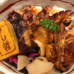 塩竈 すし哲 - ふんわりあなごと柔らか煮だこ丼（2,200円）