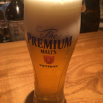 やさい串巻き なるとや - 最後はビールで締めた❣️ご馳走様〜〜(￣▽￣)