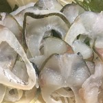 東信水産 - 鮎背越し