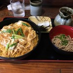 精寿庵 - カツ丼セット(冷たい蕎麦)