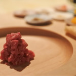 Chef's Table kuma3 - 牛フィレ肉のタルタルステーキハニートースト添え