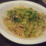 コルテロ - 豊前産マテ貝と春キャベツのレモン風味パスタ　1100円