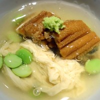 紀風 - 穴子，焼き茄子，湯葉，茶豆