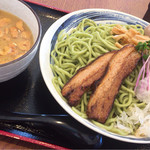 らーめん仙代 - にんにく生姜つけ麺 中 ¥850 煮卵 ¥90