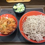 Nadai Fujisoba - ミニかき揚げ丼セット(冷たいそば) 550円