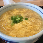 麦穂 - ランニングエッグを使用したあんかけ玉子うどん。