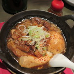 見蘭牛のもつにこみ煮玉子付き700円