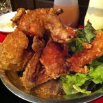 ハイカラ 新宿店 - 博多一番鶏の半羽揚げ