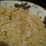 ジーカフェ - 玄米ご飯のアップ