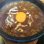 日韓亭 - 石焼チーズカレー1080円 ぶくぶく溶岩状態