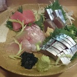 味の店 乃だや - 刺身盛り合わせ