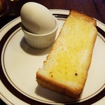 星乃珈琲店 - トースト＆ゆで卵です。