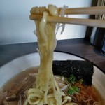 麺屋 麒麟 - [料理] 白麒麟 太麺のアップ♪ｗ