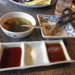 ３種類のタレ（ステーキ用）