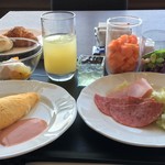 朝食ビュッフェ