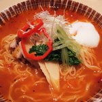 魚竹 - 裏メニュー。魚竹ラーメン!!!　今回はトマトベースで!!本当に美味。
