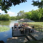 この艀みたいなのに乗って30分間のクルージング＆ランチ！(2017年9月)