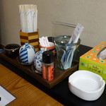 おとっつ庵 - 卓上の様子