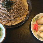 手打ちそば・うどん  田舎茶屋 - イナリはフワフワ系
            ざる蕎麦定食780円也