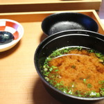 日本料理 きた川 - 食事　赤出汁　香の物