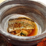 菊鮨 - ◆秋刀魚・焼きナス・なめこ お醤油風味もよく最初に頂くにはいい品。