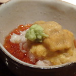 菊鮨 - ◆いくら・余市のムラサキウニ。 直送された雲丹もいい味わいですが、イクラのお味付がいいこと。