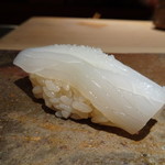 菊鮨 - ◆ヤリ烏賊（鐘崎）・・特有のねっとり感と食感のいい品。