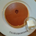 ホットケーキ つるばみ舎 - デザートにホットケーキ一枚。プレーンで。310円。