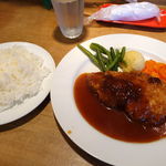 キッチン・ボン - ポークカツ・ライス（ライス大盛無料）　1400円