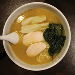 72568860 - とろ葱塩らぁめん(750円、真上から)