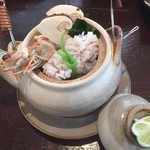 割烹　煮炊 - 料理写真:松茸、鱧、海老」の土瓶蒸し