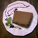 喫茶　山小屋 - チョコレートのシフォンケーキです。