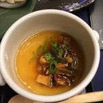 山の神温泉　優香苑 - 夕食…蒸し物(鰻茶碗蒸し)