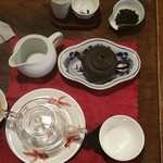 悟空茶荘 - お茶セット上から見た図