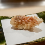 てんぷら　成生 - 鱗付きの甘鯛