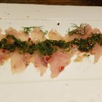 ワイン食堂ペコリーノ - ホウボウのカルパッチョ