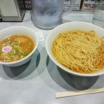 鶏魚介（夜）のつけ麺大盛・あつもり（\840）